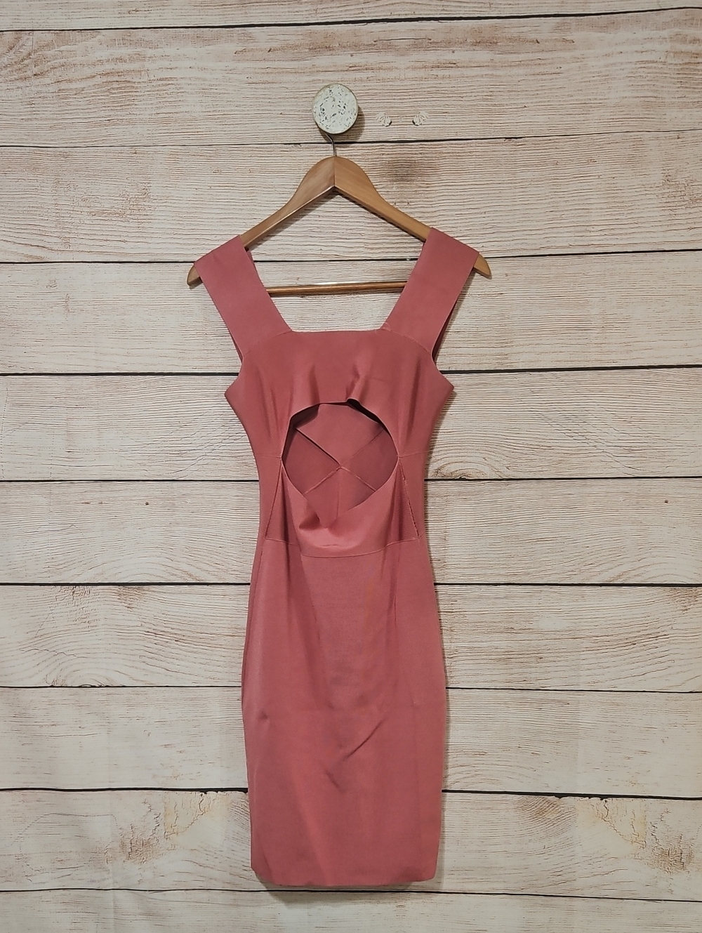 Alexander McQueen Dusty Rose Fitted Sheath Bodycon Dress Small 4 - Picture 5 of 7